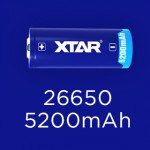 XTAR 26650 5200mAh Μπαταρία με προστασία